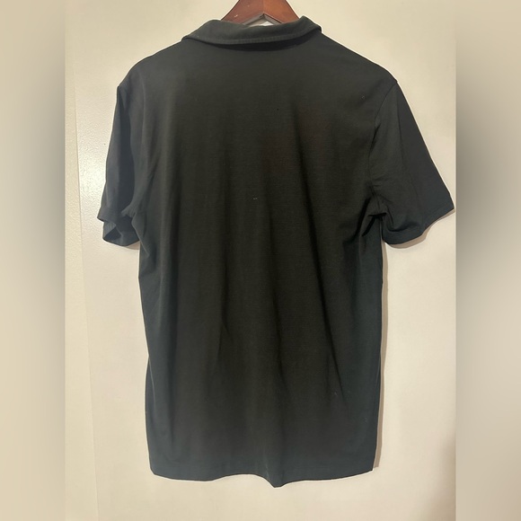 Lululemon Classic-Fit Pique Short Sleeve Polo Black Mens - Picture 6 of 7
